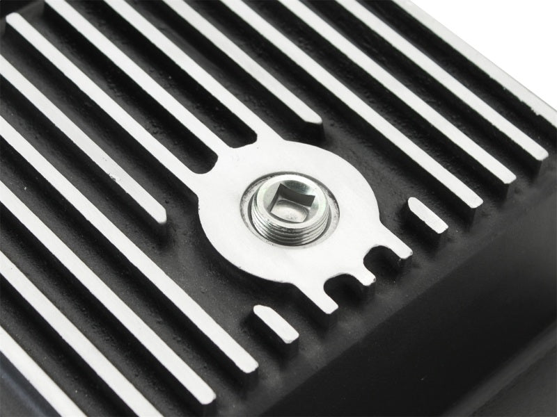 aFe Power Pro Series Transmission Pan Black w/ Machined Fins | Ford F-150 (09-14) (46-70172)