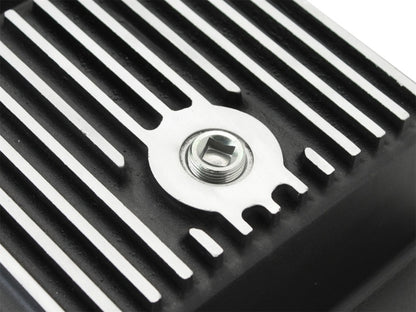 aFe Power Pro Series Transmission Pan Black w/ Machined Fins | Ford F-150 (09-14) (46-70172)
