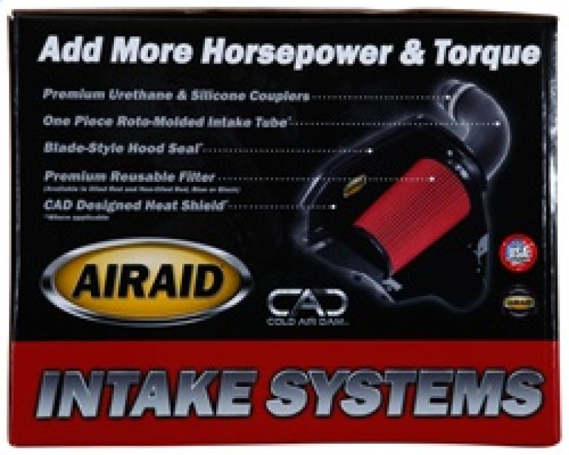 Airaid 08-10 Ford F-250/350 5.4L V8/6.8L V10 CAD Intake System w/o Tube (Oiled / Red Media) | Ford F-250/350 (08-10) (400-226)