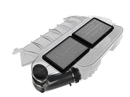 AFE Super Stock Carbon Fiber Induction System (w/Pro DRY S Filters): Ram 6.2L 1500 TRX 2021 - 2024