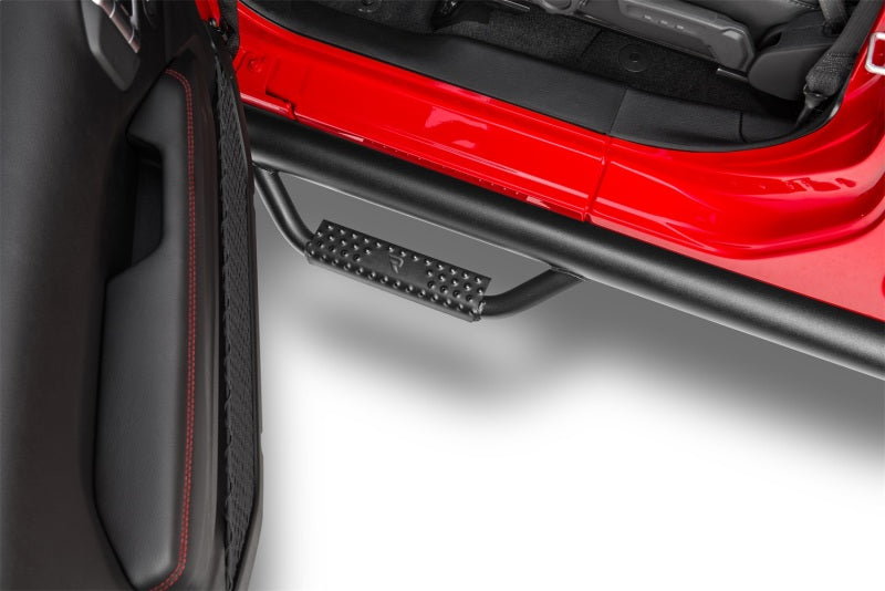 N-Fab Wheel-to-Wheel Nerf Step Bar 3in: Jeep Wrangler (07-18) - Black