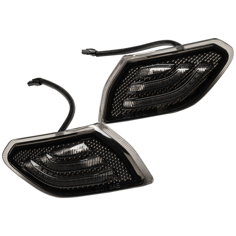 ORACLE Lighting Smoked Lens LED Front Sidemarkers: Jeep Wrangler (18-24) / Gladiator (20-24)