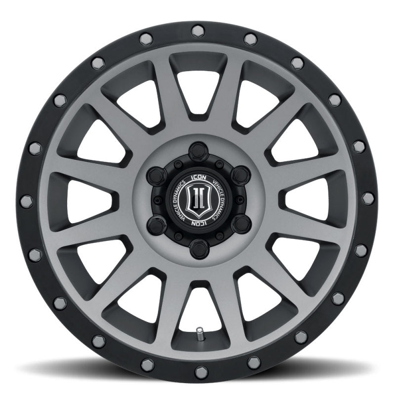 ICON 18x9 6x5.5 0mm Offset Titanium Wheel | Ford Bronco (21-26) (2018908350TT)