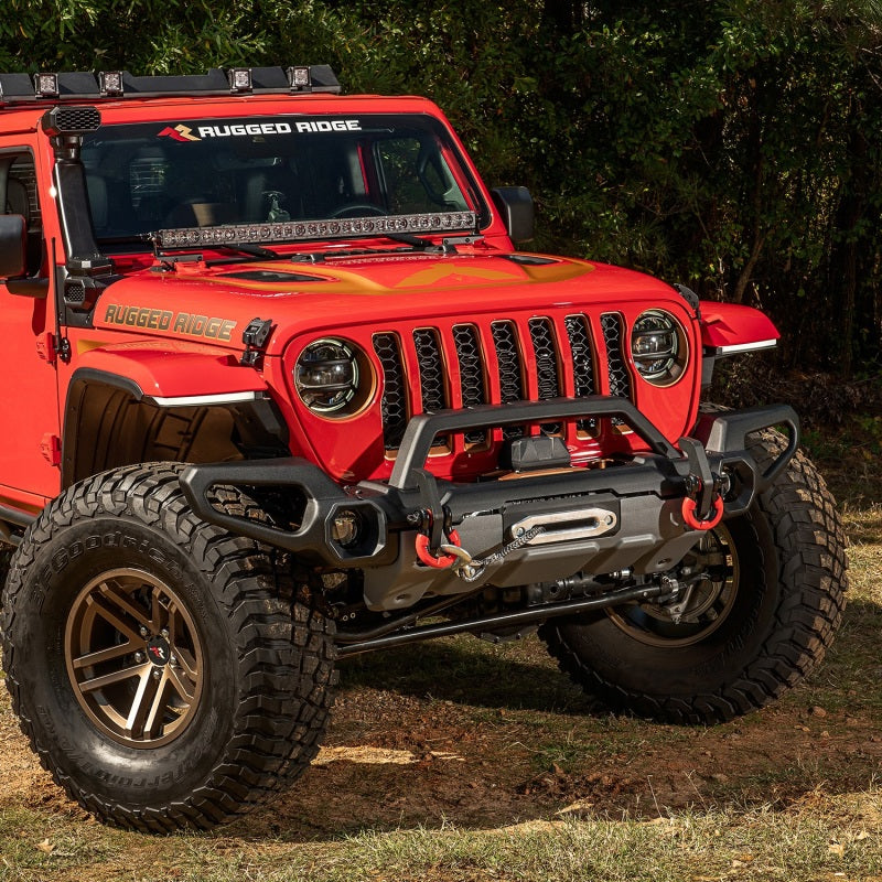 Rugged Ridge Venator Front Bumper Overrider | Jeep Wrangler JL 2018-2019 (11549.55)