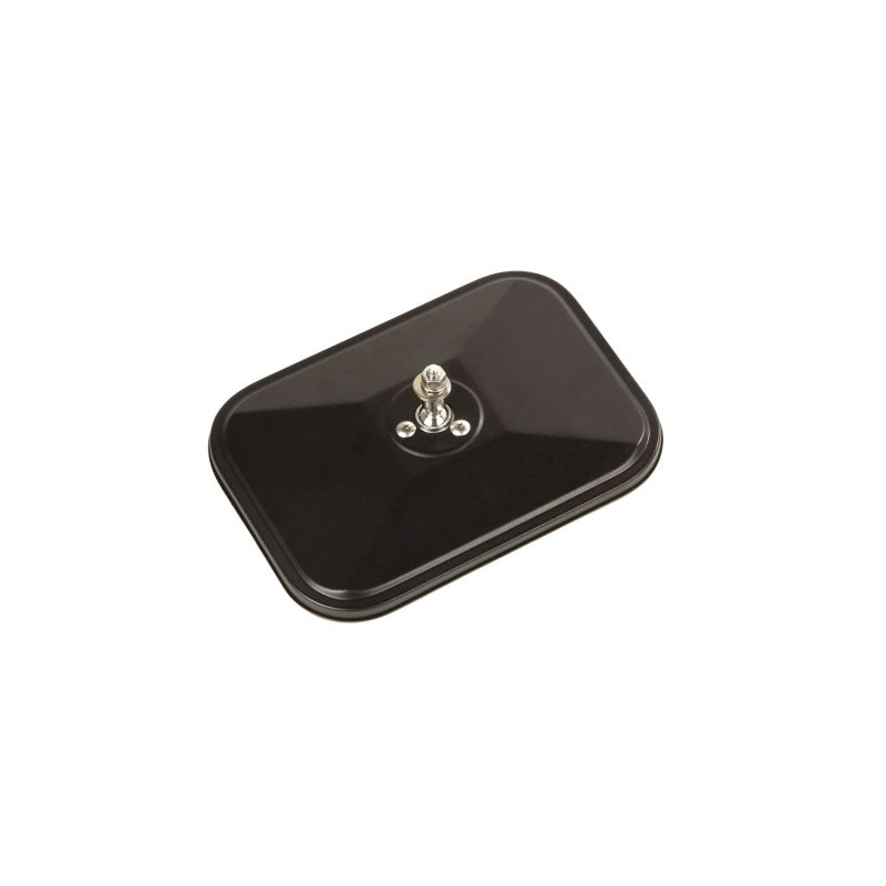 Rugged Ridge Square Trail Mirror (F&R): Jeep Wrangler JL 2018-26 / Gladiator JT 2020-24 - Tough Satin Black