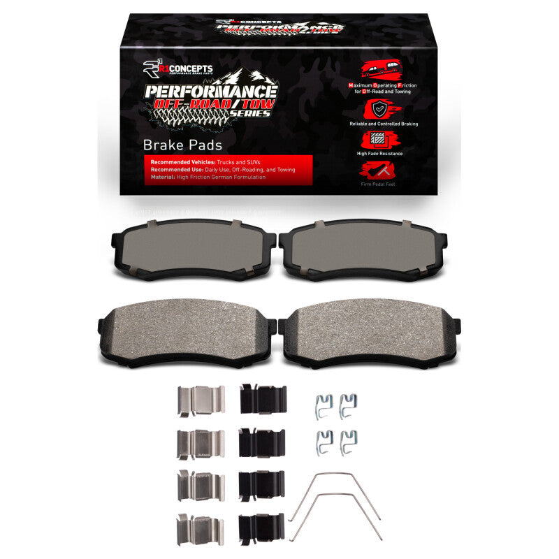 R1 03-24 Toyota 4Runner Rear Performance Off-Road/Tow Brake Pads & Hardware Kit | Toyota 4Runner (03-24) 2400-0606-01
