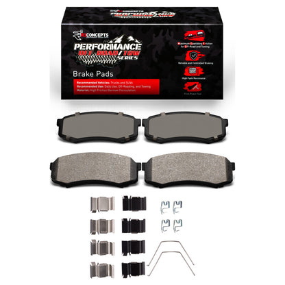 R1 03-24 Toyota 4Runner Rear Performance Off-Road/Tow Brake Pads & Hardware Kit | Toyota 4Runner (03-24) 2400-0606-01