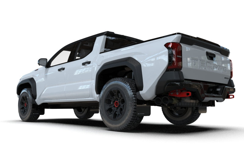 Rally Armor 24-26mm UR Mud Flap | Toyota Tacoma (24-26) (MF114-UR-BLK-WH)