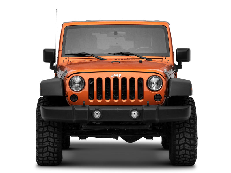 Raxiom Axial Series Smoked LED Front Turn Signals: Fits Most Jeep Wrangler Models (2007-2018)