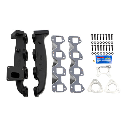Wehrli Billet Exhaust Manifold & Stainless Up Pipe Kit | Chevrolet Silverado 2500HD / 3500HD / GMC Sierra 2500HD / 3500HD (20-26) (WCF100226)