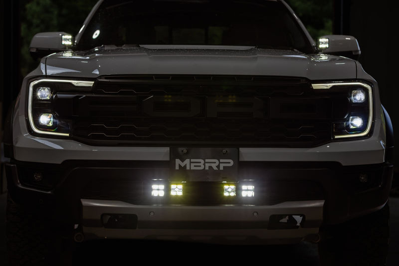 MBRP Clear Flood Bumper Light Kit | Ford Ranger Raptor (24-26) (SL5270-01F)