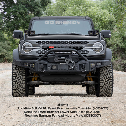 Go Rhino Rockline Bumper Fairlead Mount Plate | Ford Bronco (21-26) (332000T)