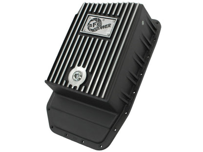 aFe Power Pro Series Transmission Pan Black w/ Machined Fins | Ford F-150 (09-14) (46-70172)