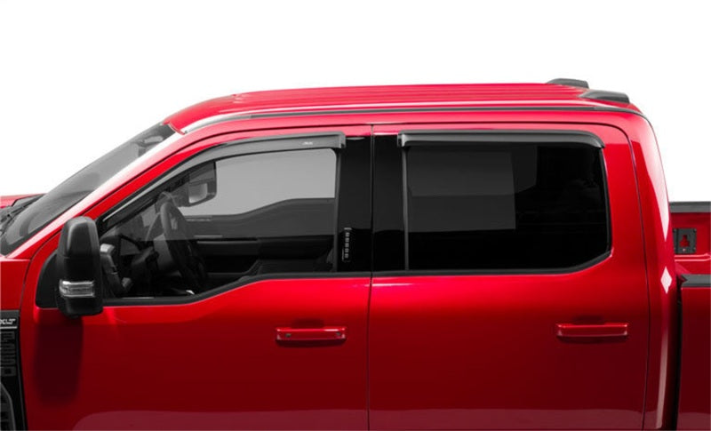 AVS 15-18/2024-26 Ford F-150 Supercrew Ventvisor Outside Mount Window Deflectors | Ford F-150 (15-18, 24-26) (94975)