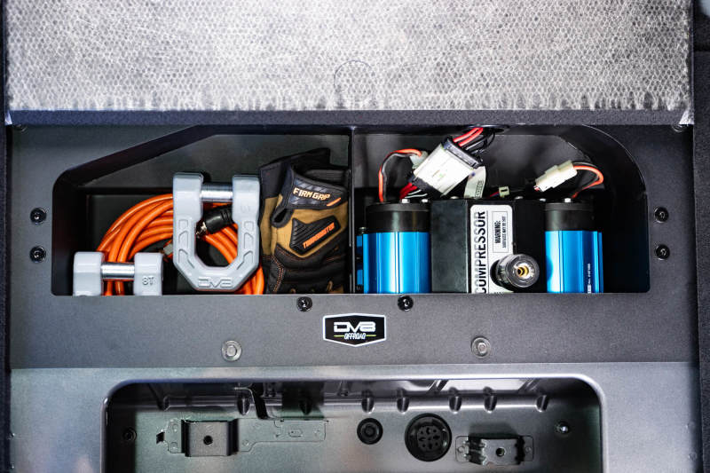 DV8 Offroad Air Compressor Mount & Storage Box | Ford Bronco (21-26) (CMBR-01)