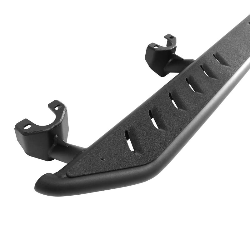 Westin Textured Black Triple Tube Rock Rail Steps: Jeep Wrangler JL Unlimited 2018-2024