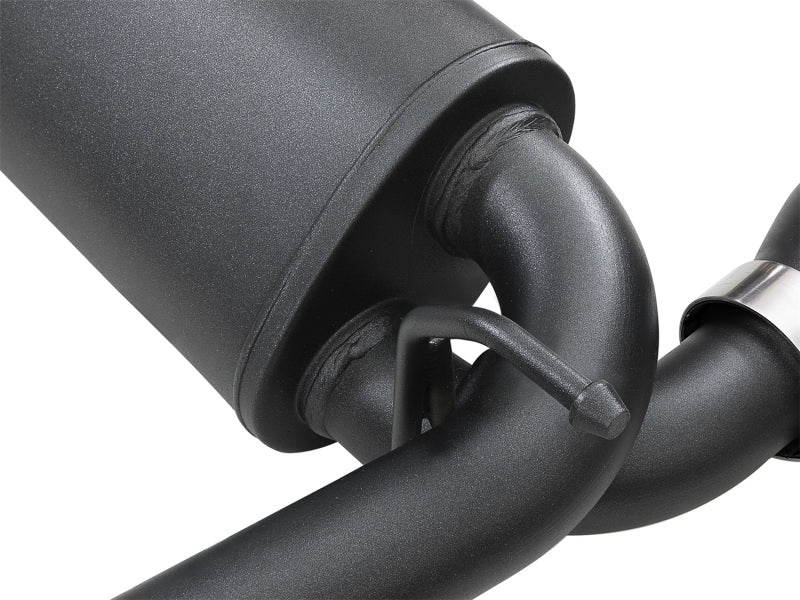 AFE Rebel Series Axle-Back Exhaust System (Black Tips): Jeep Wrangler JL 2018 - 2025 (2.0L I4 / 3.6L V6)