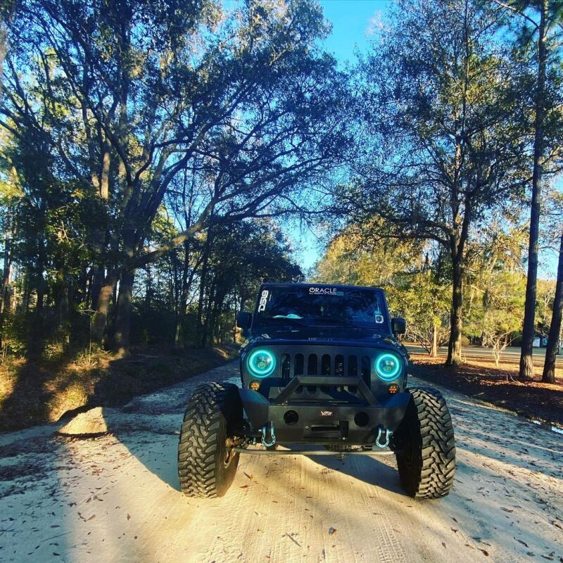 ORACLE Lighting High Powered ColorSHIFT 2.0 LED Headlights (FRONT): Jeep Wrangler (07-18) - Black