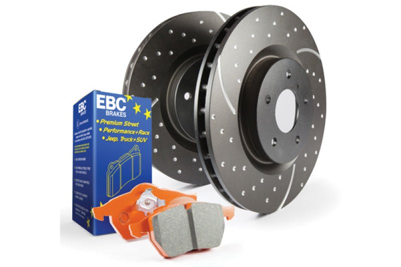 EBC Orangestuff Brake Kit | Chevrolet Silverado 1500 (19-26), GMC Sierra 1500 (19-26) Brakes, Rotors & Pads offroad accessory | Iron Ridge Offroad