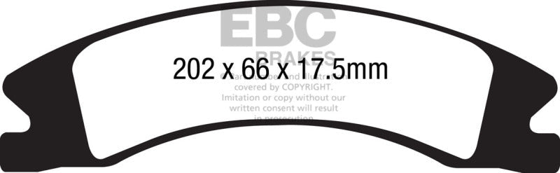 EBC Ultimax2 Front Brake Pads | 15+ Cadillac Escalade Ext/Esv 6.2 2WD Brakes, Rotors & Pads offroad accessory | Iron Ridge Offroad