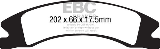 EBC Ultimax2 Front Brake Pads | 15+ Cadillac Escalade Ext/Esv 6.2 2WD Brakes, Rotors & Pads offroad accessory | Iron Ridge Offroad