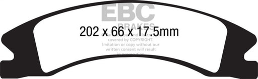 EBC Ultimax2 Front Brake Pads | 15+ Cadillac Escalade Ext/Esv 6.2 2WD Brakes, Rotors & Pads offroad accessory | Iron Ridge Offroad