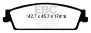 EBC Ultimax2 Rear Brake Pads | 15+ Cadillac Escalade 6.2 2WD Brakes, Rotors & Pads offroad accessory | Iron Ridge Offroad