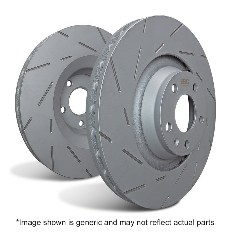 EBC USR Slotted Front Rotors (330x30mm) | 09-14 Cadillac Escalade 6.0 Hybrid Brakes, Rotors & Pads offroad accessory | Iron Ridge Offroad