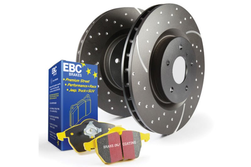 EBC Yellowstuff & GD Rear Brake Kit | Chevrolet Silverado 2500HD/3500HD / GMC Sierra 2500HD/3500HD (S5KR1512) Brakes, Rotors & Pads offroad accessory | Iron Ridge Offroad