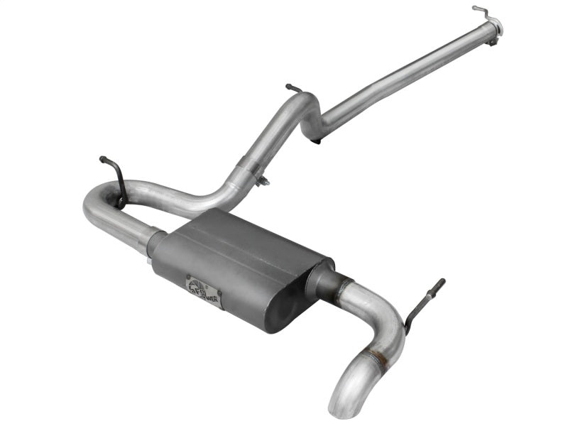 AFE Scorpion Aluminized Steel Cat-Back Exhaust System: Jeep Wrangler JK 2007 - 2018 (3.6L & 3.8L V6 2-Door Models)