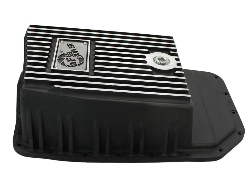 aFe Power Pro Series Transmission Pan Black w/ Machined Fins | Ford F-150 (09-14) (46-70172)