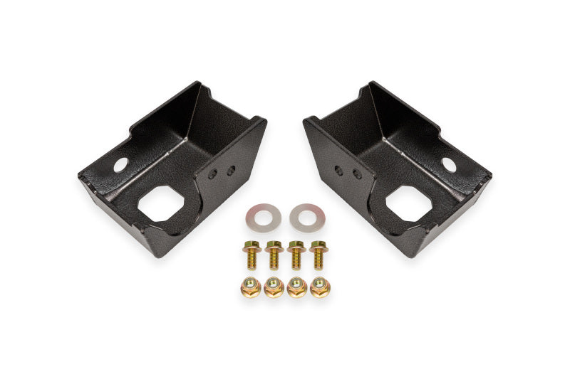 BMR 2021+ Ford Bronco Rear Shock Mount Skid Plates - Black Hammertone | Ford Bronco (21-26) (SG1860H)