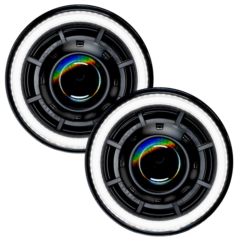 Oracle Lighting 7in Bi-LED Projector Headlights: Jeep Wrangler (07-17) / Wrangler JK (18)