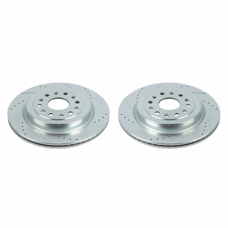 PowerStop Evolution Drilled & Slotted Rotors (REAR): Ram 1500 2019 - 2025