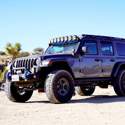 KC HiLiTES 50" Light Bar Windshield Mount Brackets Black (F&R): Jeep Wrangler JL 4xe