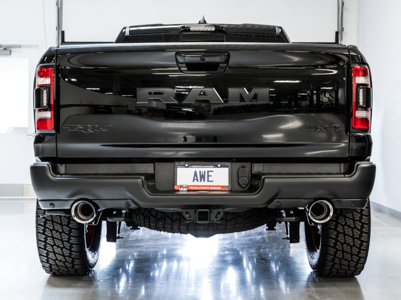 AWE 0FG Cat-Back Exhaust (Polished Tips): Ram 6.2L TRX 1500 2021 - 2024