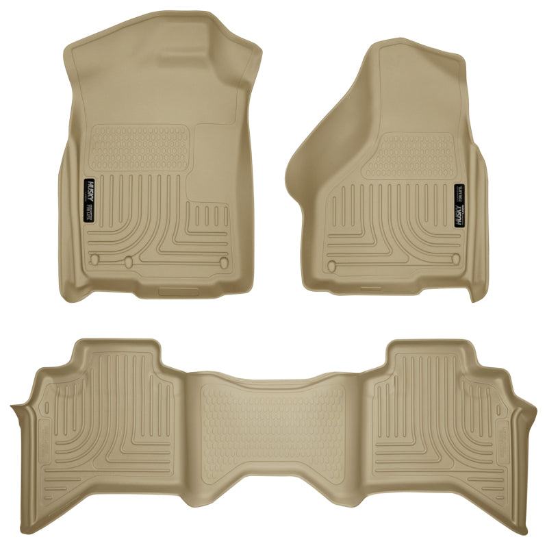 Husky Liners Weatherbeater Combo Floor Liners (F&R): Dodge Ram 1500 / 2500 / 3500 (02-09)