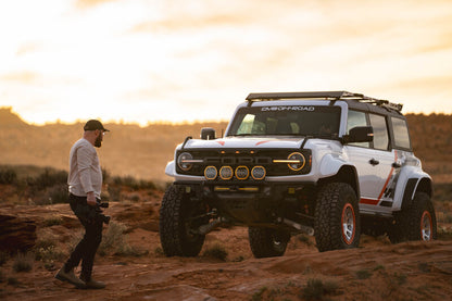 DV8 Offroad 2022+ Ford Bronco Raptor Tube Front Bumper | Ford Bronco (21-26) (FBFR-02)