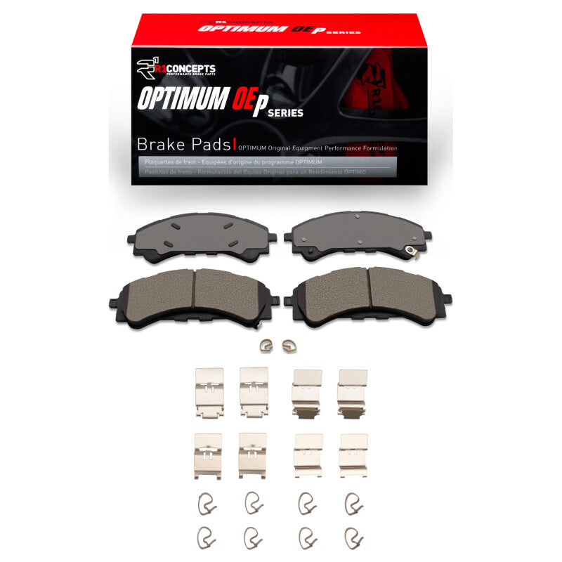 R1 Concepts Optimum OEp Brake Pads & Hardware Kit | Ford Ranger (19-26) / Bronco (21-26) (2551-2216-01)