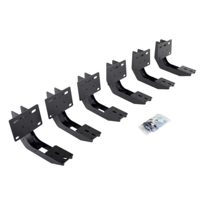 Go Rhino HD Powdercoated Mounting Brackets for Running Boards: Ram 1500 (19-26) - Texas Black