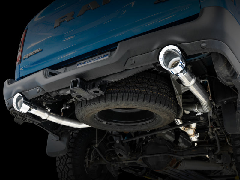 AWE 0FG Cat-Back Exhaust (Dual Rear Bumper Exit, Polished Tips): Ram 5.7L Hemi 1500 2019 - 2024