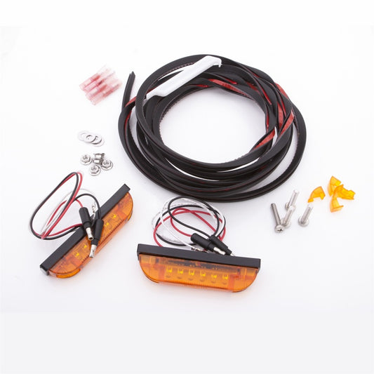 Bushwacker Universal 3-Wire LED Marker Light Kit for Flat Style Flares: Jeep Wrangler (1994-2018)
