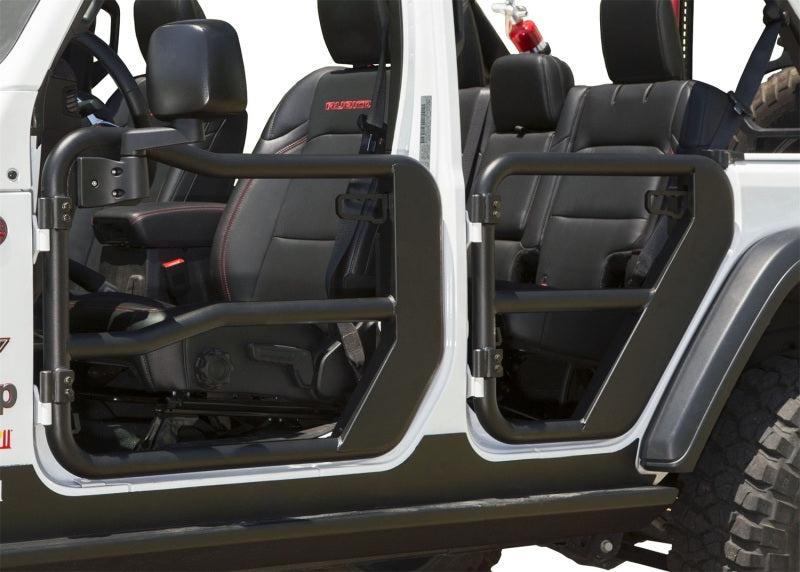 Rugged Ridge Front Fortis Tube Doors (PAIR): Jeep Wrangler JL / Gladiator JT 2018-26 / 20-24