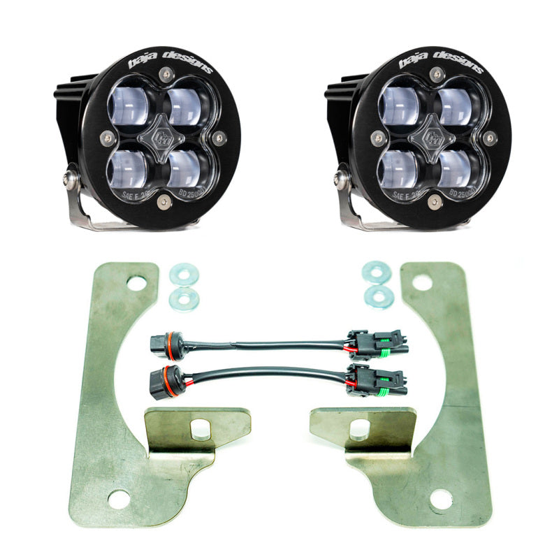 Baja Designs Squadron-R Fog Light and Fog Pocket Kit: Jeep Wrangler (18-24) / Gladiator (20-24)