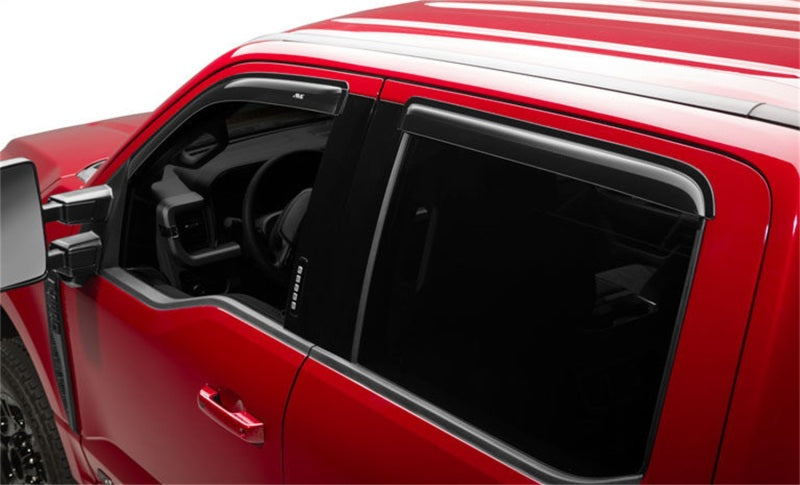AVS 15-18/2024-26 Ford F-150 Supercrew Ventvisor Outside Mount Window Deflectors | Ford F-150 (15-18, 24-26) (94975)