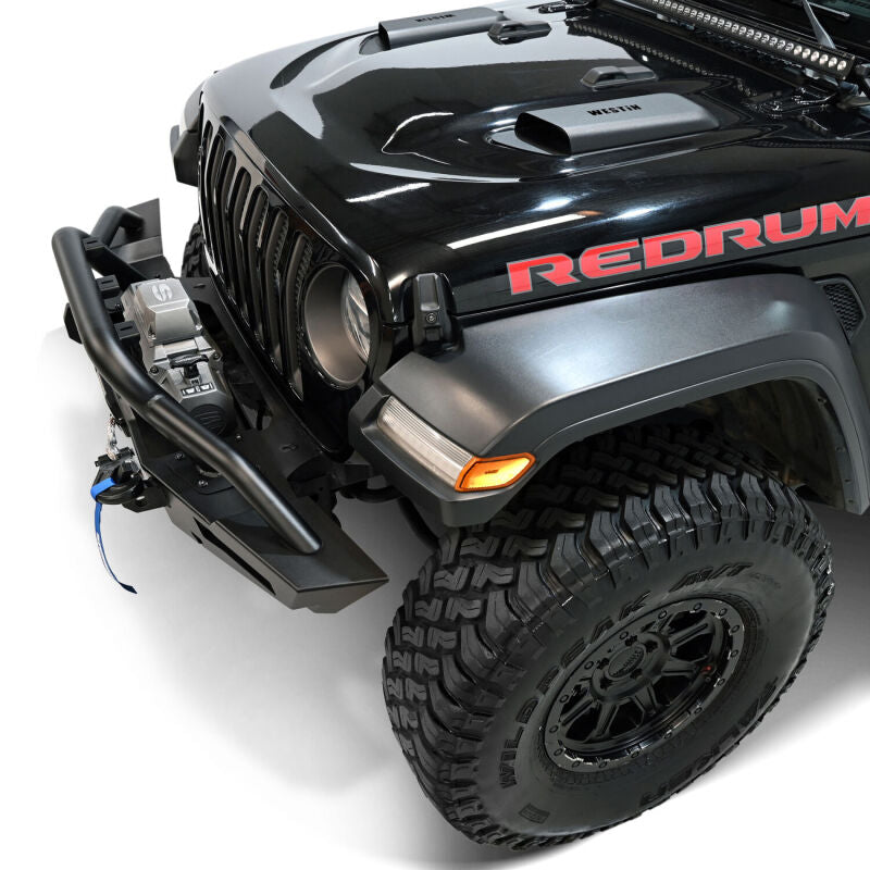 Westin Textured Black Front Bumper: Jeep Gladiator 2020-2025 / Wrangler JL 2018-2025