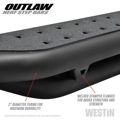 Westin Textured Black Nerf Step Bars: Jeep Gladiator 2020-2024