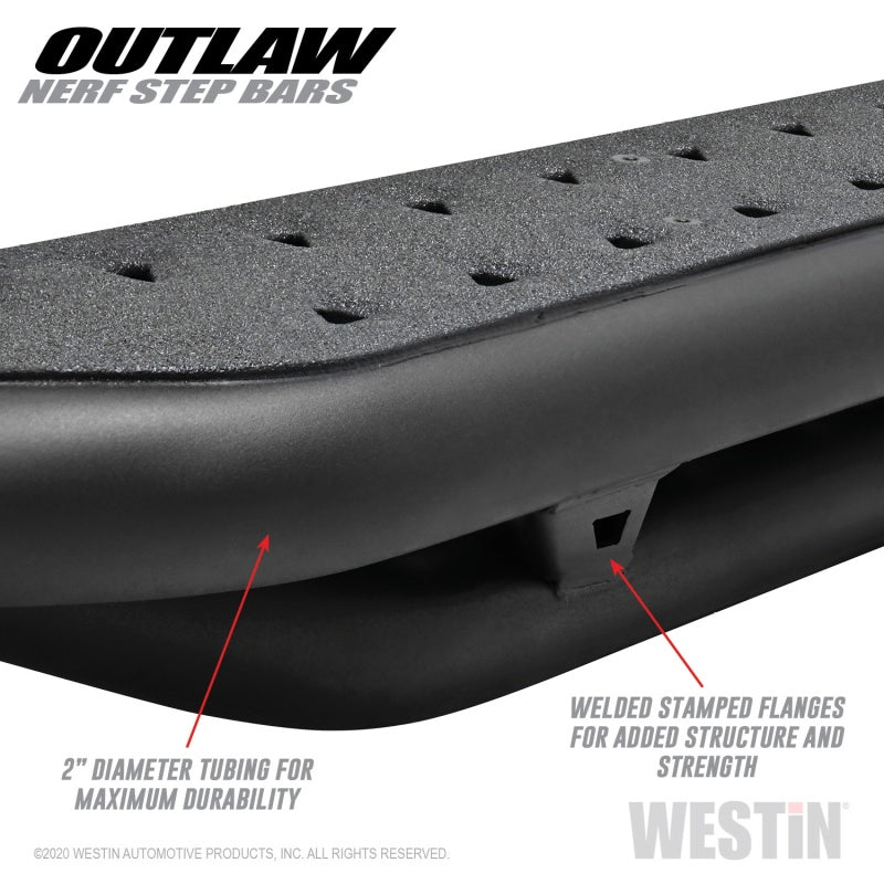 Westin Textured Black Nerf Step Bars: Jeep Gladiator 2020-2024