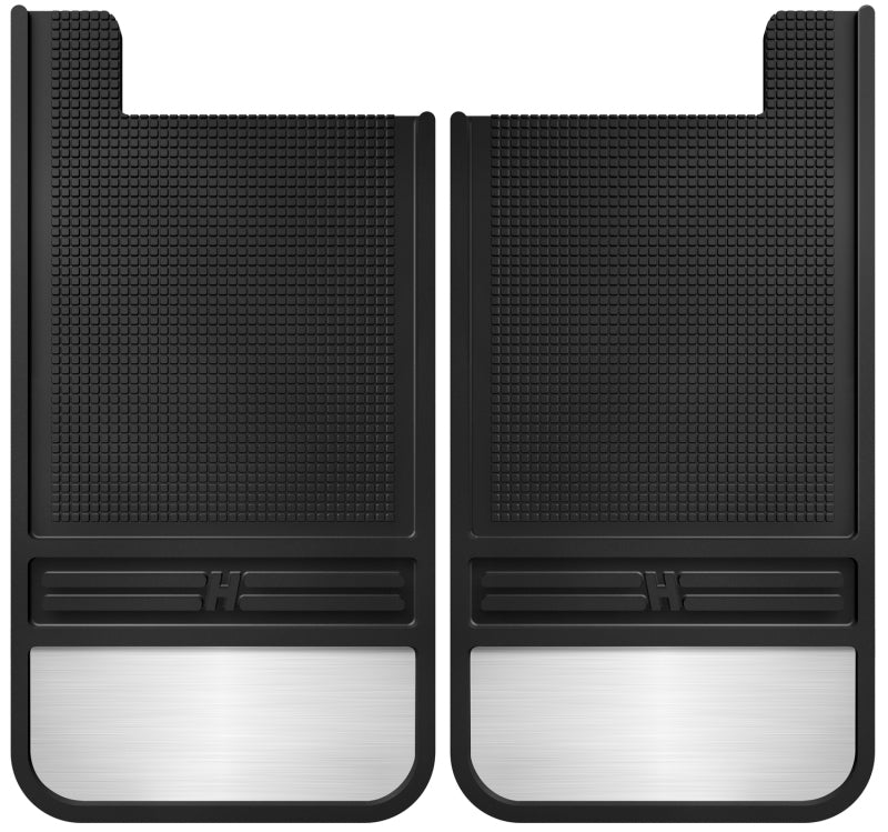 Husky Liners Universal 12in Wide Black Rubber Rear Mud Flaps | Ford Ranger (19-26) (55101)
