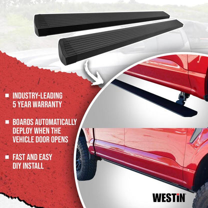 Westin Textured Black Pro-E Running Boards: Ram 1500 2019-2025